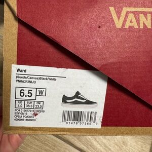 Vans Ward Canvas Shoes Black White